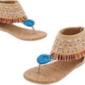 Disney Moana Fringe Sandals/Shoes for Kids Size 13/1